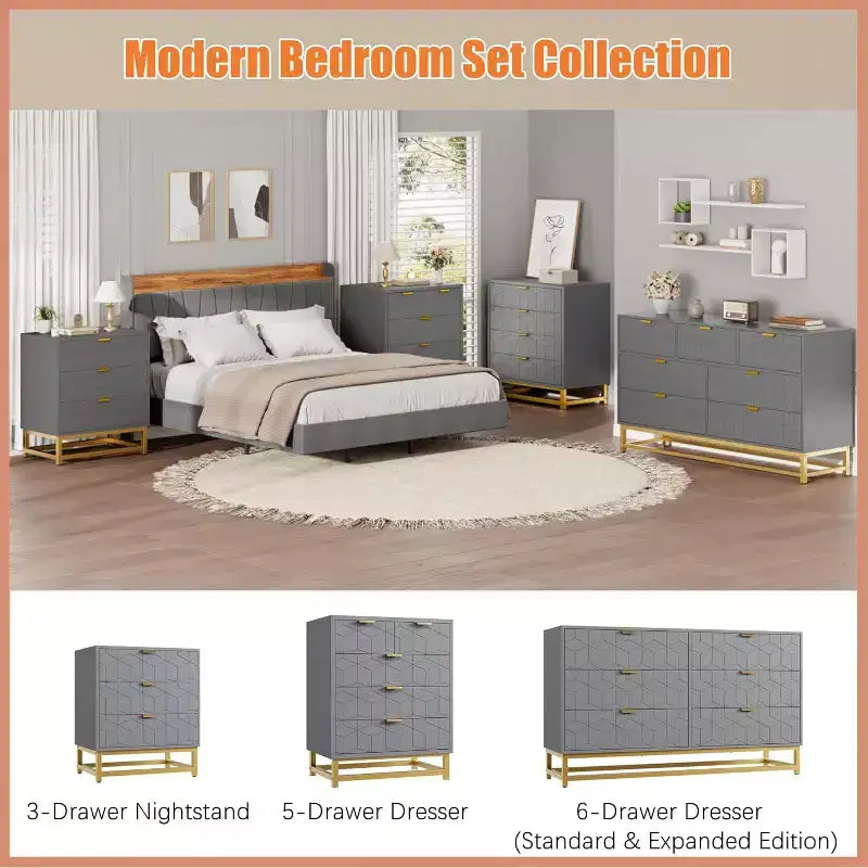 Cassettiera a 7 cassetti da 53.5, con gambe in metallo, organizer moderno per camera da letto, soggiorno, ingresso