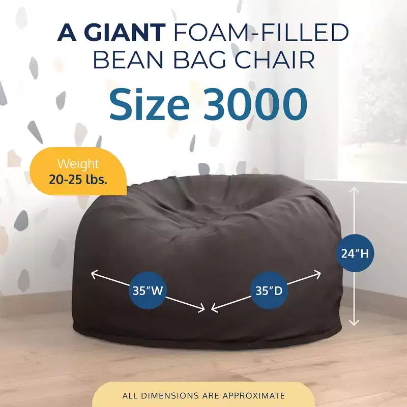 Poltrona Sacco Oversize, Comoda Poltrona da Interno