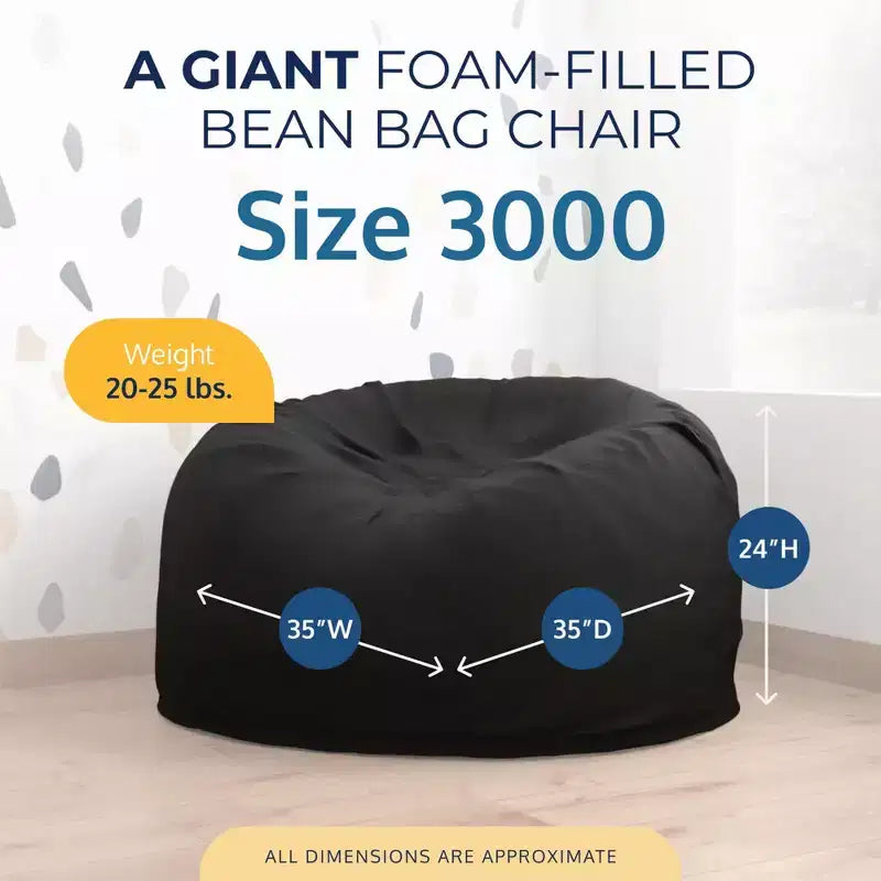 Poltrona Sacco Oversize, Comoda Poltrona da Interno