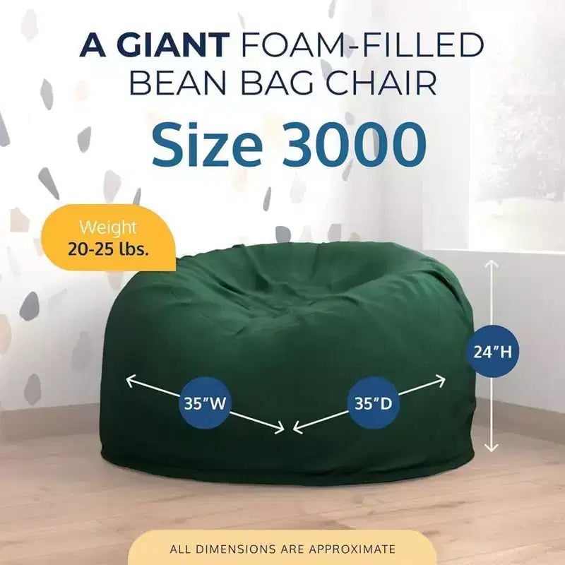 Poltrona Sacco Oversize, Comoda Poltrona da Interno