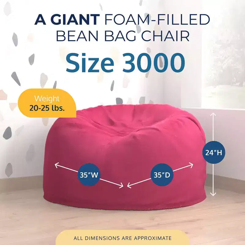 Poltrona Sacco Oversize, Comoda Poltrona da Interno