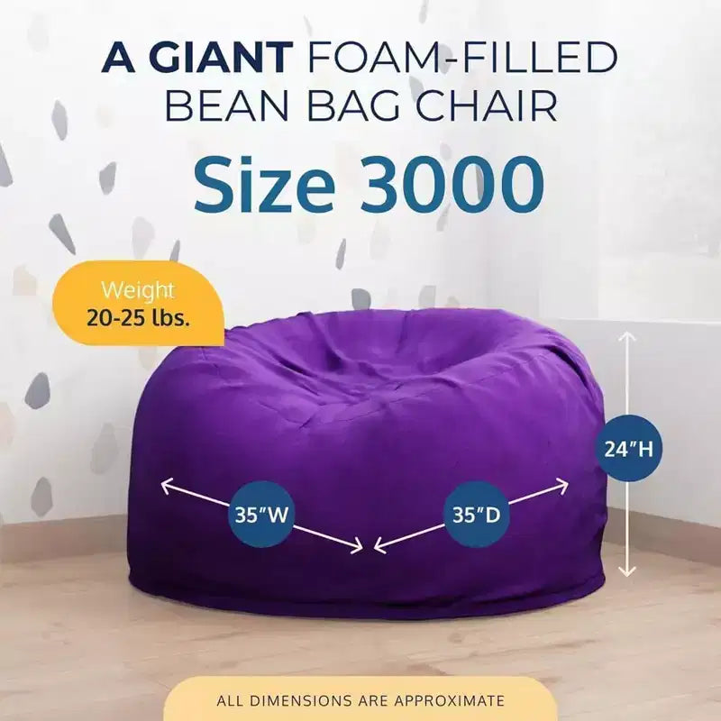 Poltrona Sacco Oversize, Comoda Poltrona da Interno