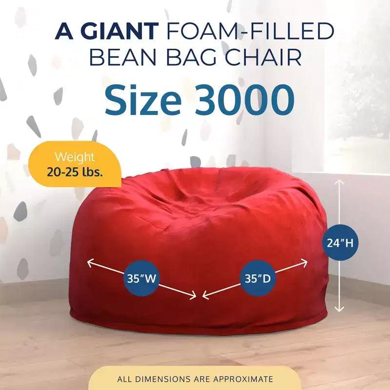 Poltrona Sacco Oversize, Comoda Poltrona da Interno