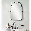 Specchio da bagno 32 Black Iron Arch Tilting con cornice in ferro