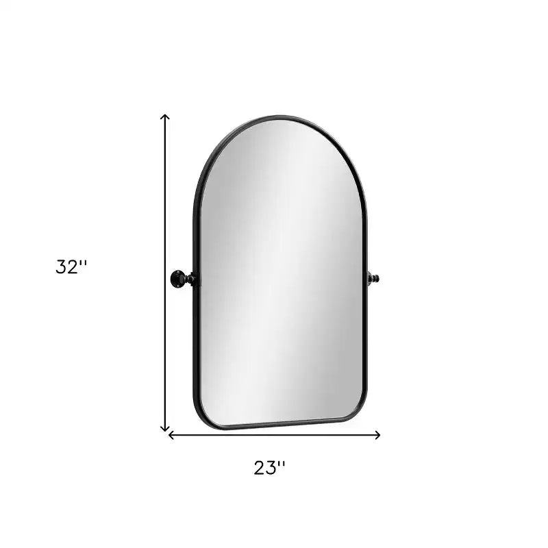 Specchio da bagno 32 Black Iron Arch Tilting con cornice in ferro