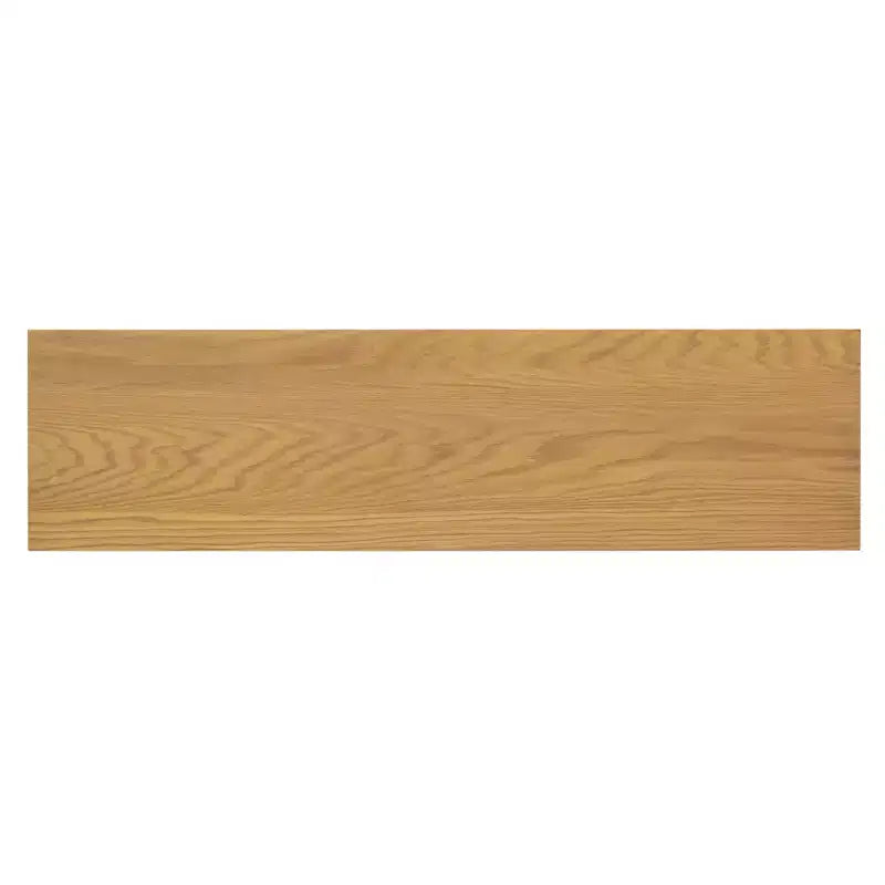 Credenza a 4 ante con ampio spazio contenitivo, ante in vetro e ripiani regolabili per sala da pranzo e soggiorno, legno naturale