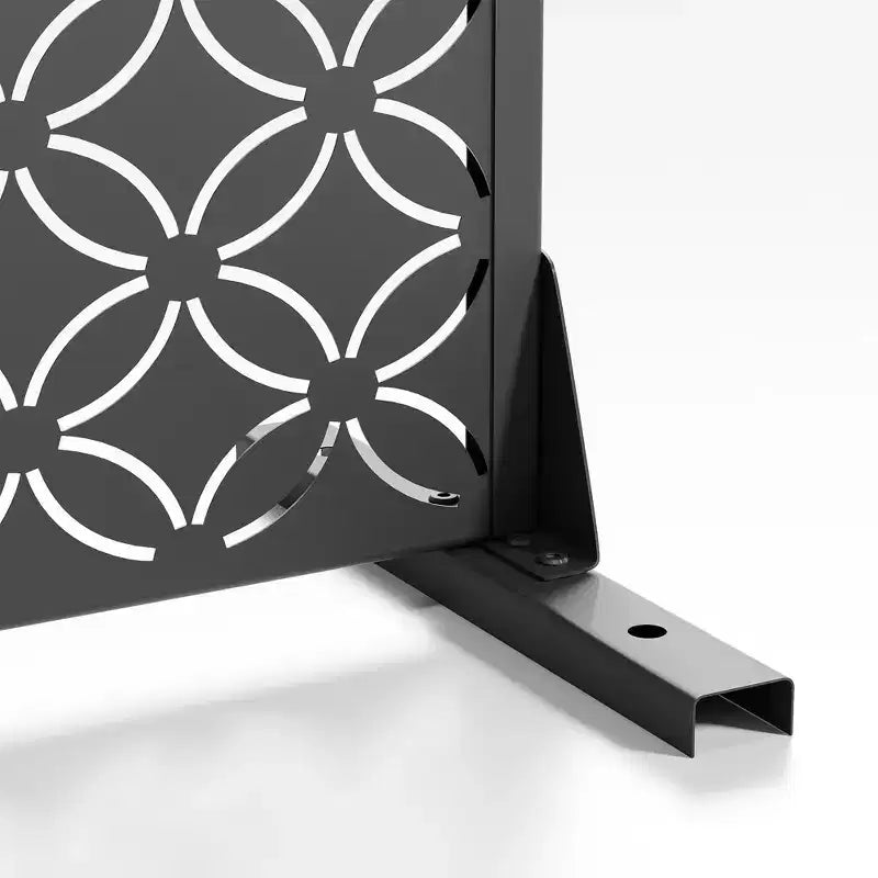 Pannello divisorio in acciaio zincato per interni ed esterni, divisorio decorativo autoportante per balcone e giardino, 1 pezzo