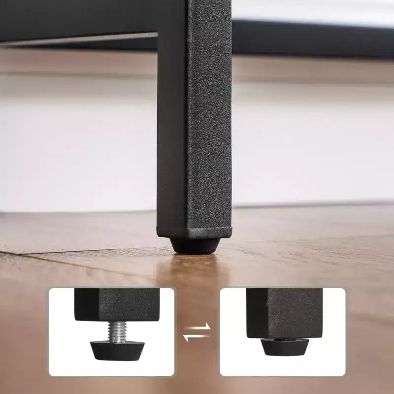 Tavolino Console Stretto con Telaio in Acciaio, Tavolo da Divano da 120 cm per Ingresso, Soggiorno, Camera da Letto, Design Industriale