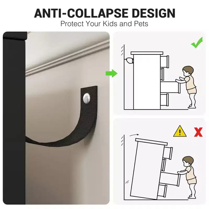 Cassettiera in Legno, Cassettiera Moderna a 6 Cassetti con Maniglie Dorate e Robuste Gambe in Metallo, Organizer per Cassetti da Camera da Letto per Soggiorno, Ingresso