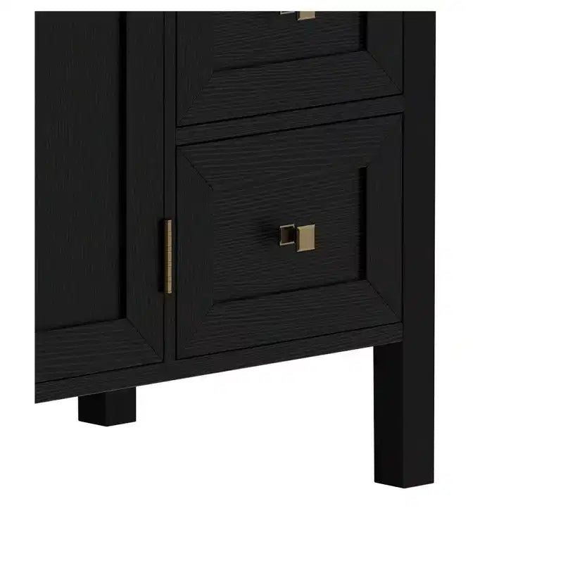 Mobile bagno da 90 cm con lavabo in ceramica e 2 ante 3 cassetti 2 ante