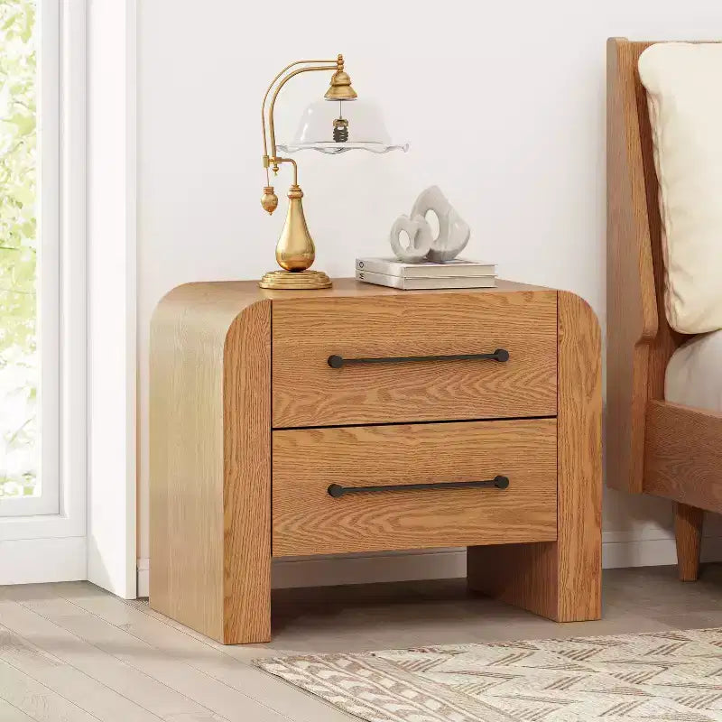 Comodino moderno Arleston da 28,50 pollici con 2 cassetti