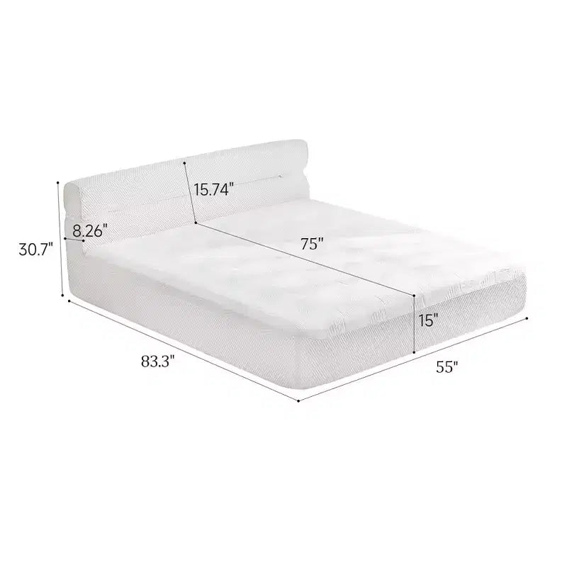 Letto imbottito Christelle Contemporary