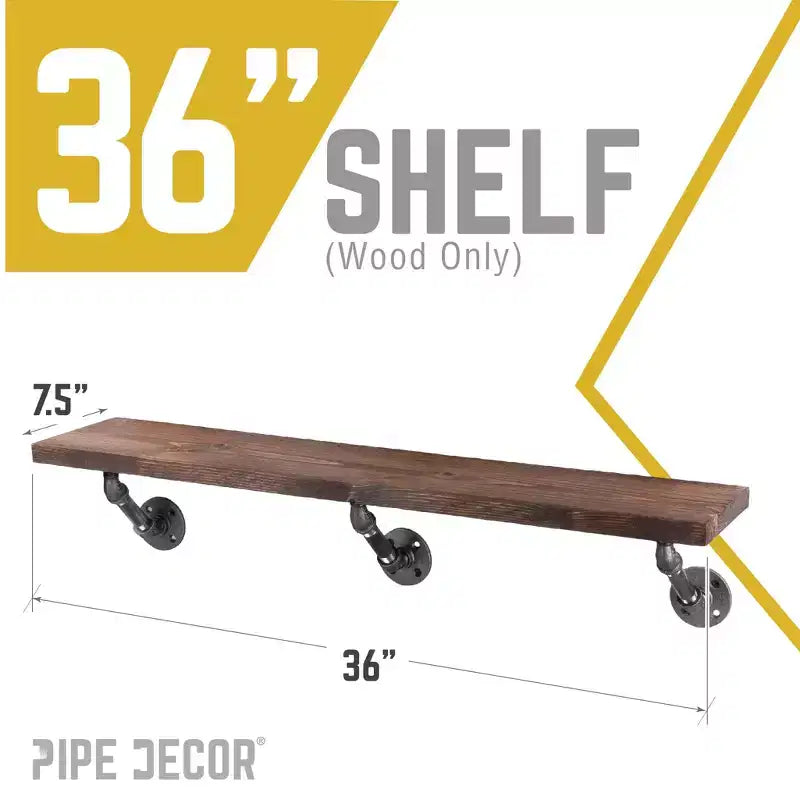 Ripiano in legno Trail Brown 36 in. (solo legno)
